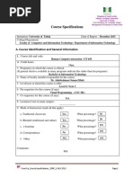 CIT-450 - Course Specifications PDF