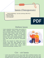 OSTEOPOROSIS LANSIA