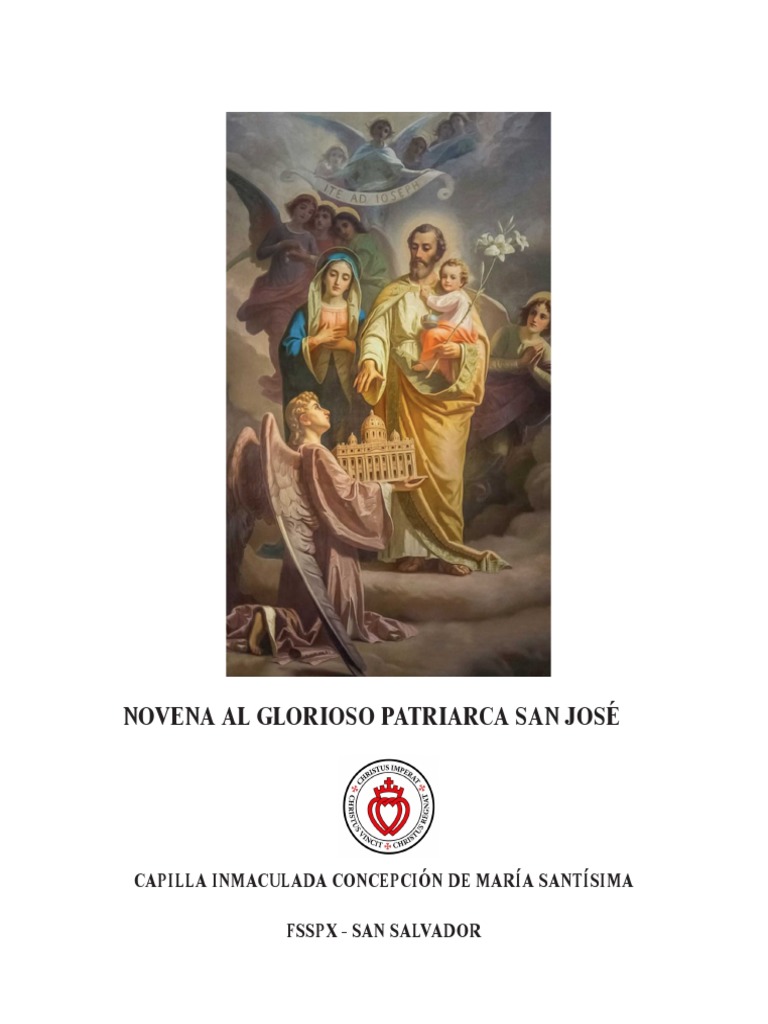 Novena a San Jose FSSPX | PDF | Intercesión | María, madre de Jesús