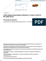 Cómo Quitar Parachoques Delantero y Trasero Audi A3 8P (2003-2012)