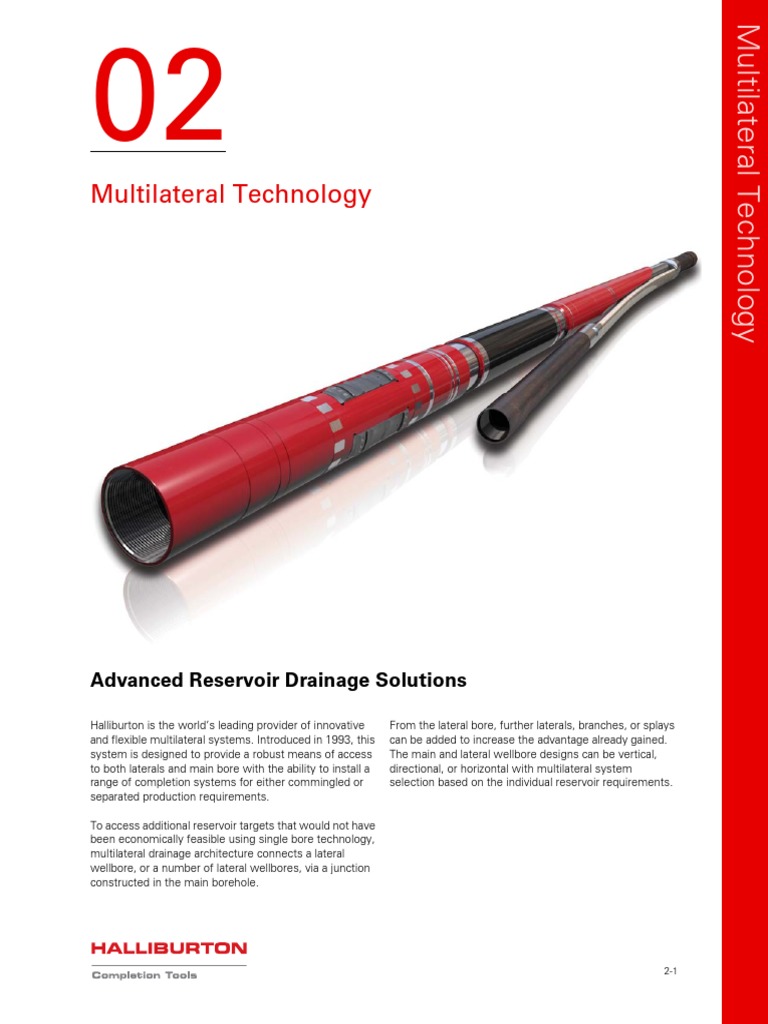 02 - Multilateral Technology - Catalog PDF | PDF | Petroleum Reservoir ...
