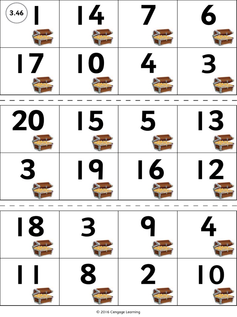 3.46 Treasure Bingo Cards PDF