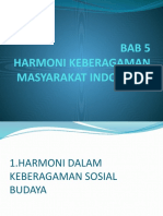 Bab 5 Harmoni Keberagaman Masyarakat Indonesia