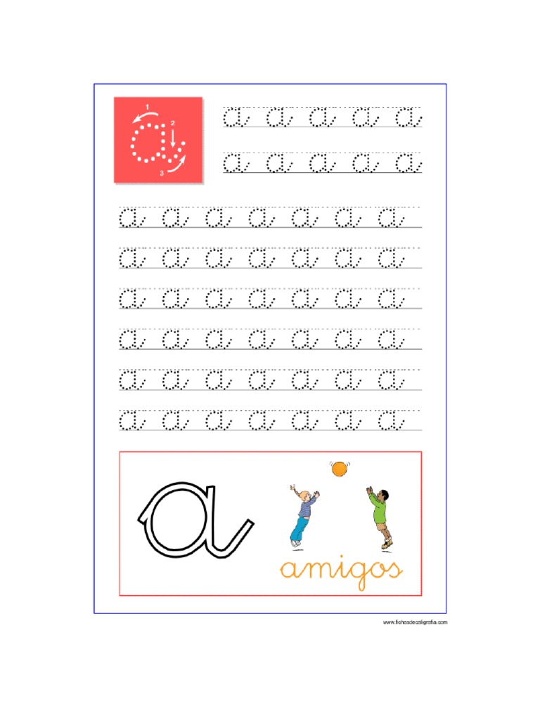 Escritura Manuscrita Vocales PDF