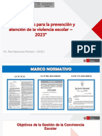 Prevención y Atención de La Violencia Escolar - 2023 (2) Webinar PDF