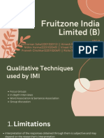 Fruitzone India Limited (B) - APO 8 - Section G