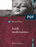 Ryszard Nycz - Język Modernizmu (2013) PDF