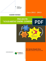 Projecte Solidaritat Intergeneracional 2013