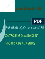 Controle de qualidade em alimentos e tratamento de efluentes