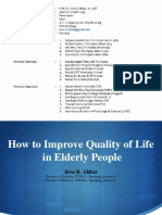 How To Improve Quality of Life in Elderly People - Prof. Dr. Ieva B Akbar, DR., AIFO