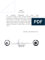 Declaração de professor efetivo