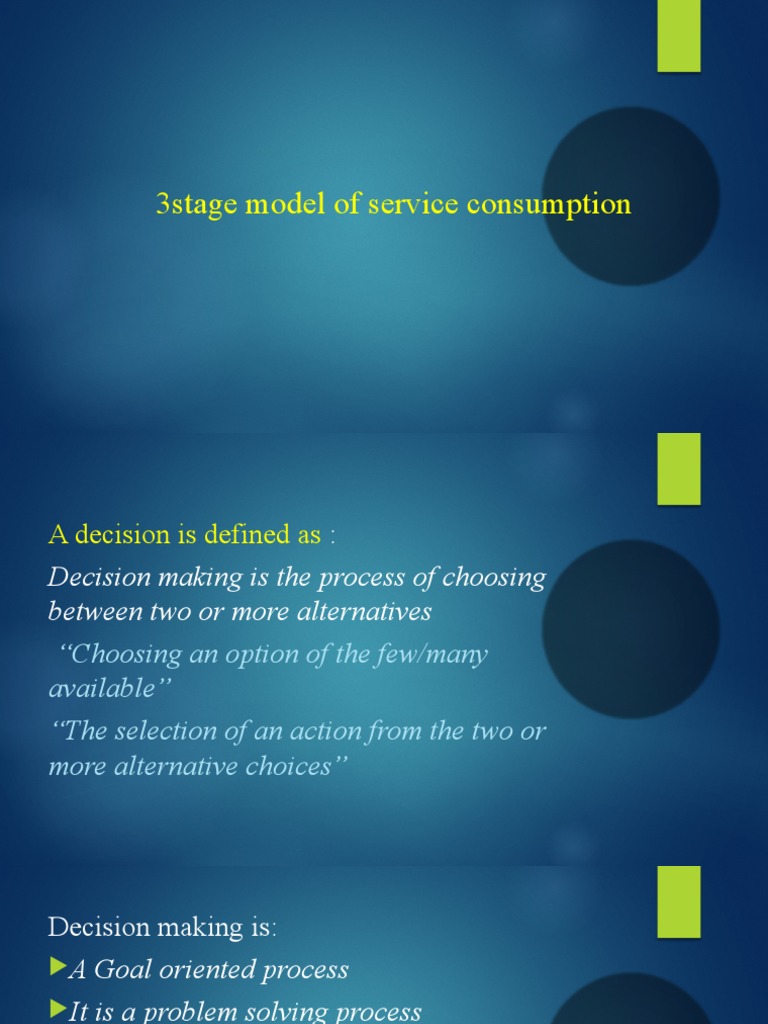 3 Stage Model of Service Consumption | PDF