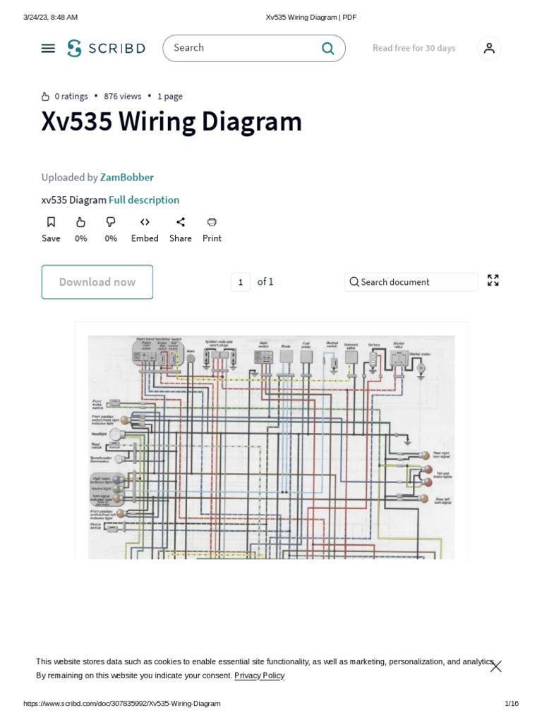 Xv535 Wiring Diagram - PDF | PDF | Scribd