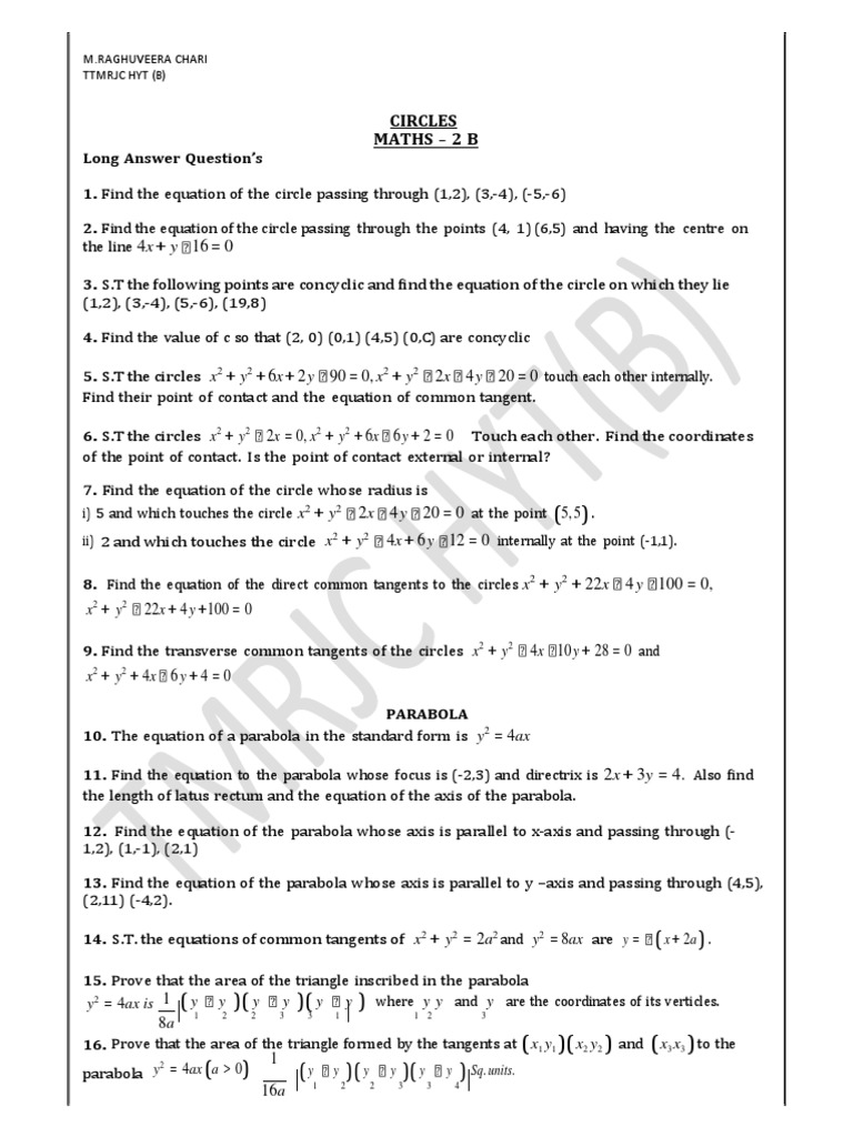 Maths 2 B (L) - 230319 - 152333 | PDF | Geometric Shapes | Mathematical ...