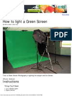 How To Light A Green Screen