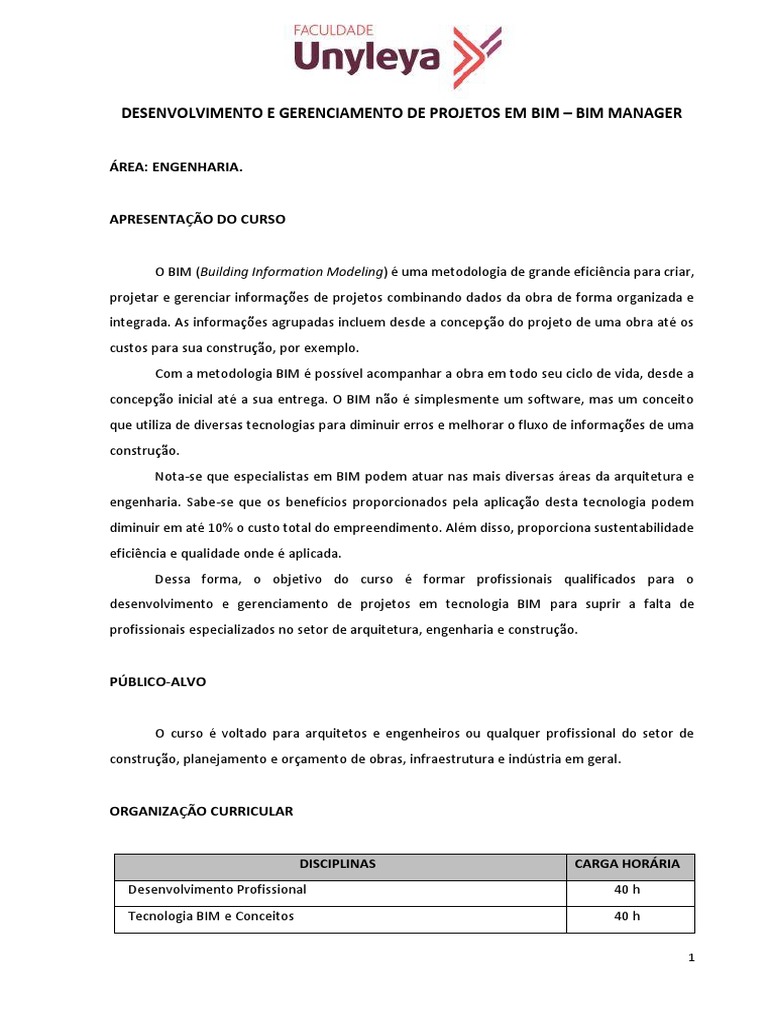 Gerenciamento de Projetos em BIM | PDF | BIM