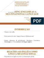 Teaching English As A Multinational Language