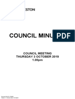 Council Minutes 3 October 2019 1