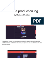 Website Production Log