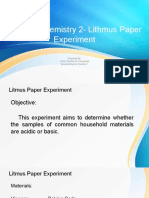 Q2 Gen Chem 2 - Litmus Paper Experiment