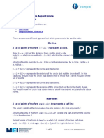 Complex Numbers Section 4- Loci in the Argand plane