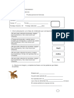 2° Prueba Parcial Ciencias 2° A y B