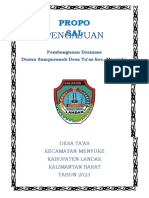 PROPOSAL Pembangunan Drainase