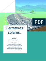 Carreteras solares, energía limpia y recarga en movimiento