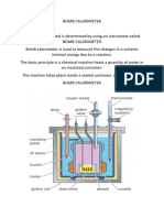 Bomb Calorimeter PDF