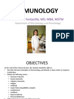 Microbiology 1.1 Immunology - Dr. Fontanilla