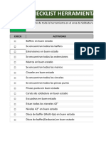 Ckecklist Excel