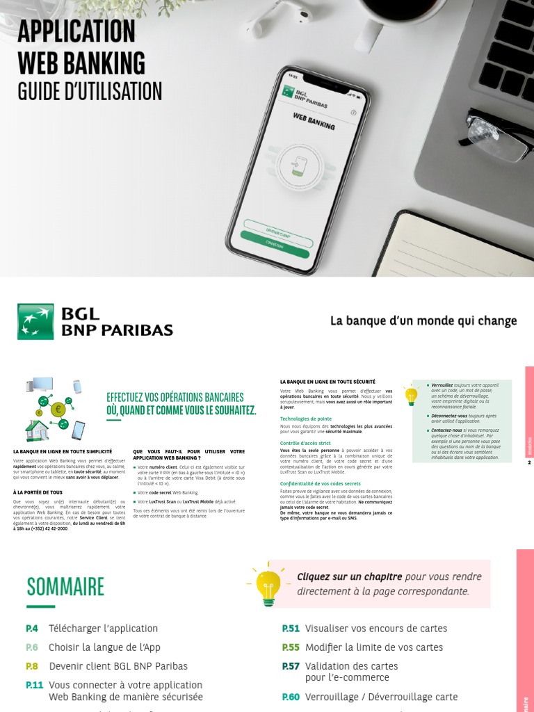 Guide d'utilisation de Web Banking BGL | PDF | Mot de passe | Android ...