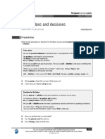 Future Plans and Decisions British English Student BW