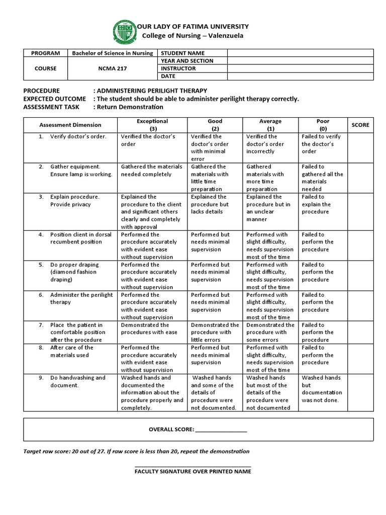 Administering Perilight Therapy Guide | PDF | Public Services ...