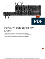 Privacy Security and Confidentiality NCM 110