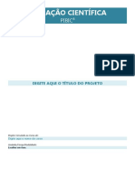 PIBIC 8 Formulario Projeto 2022