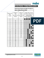 Mabe Table de Equivalencias Entre Numero de Falla - Prueba en Display y Codigo Binario