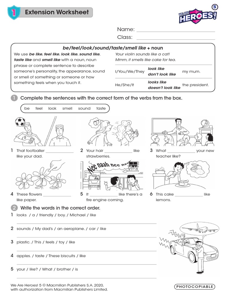 WAH5 - Extension Worksheets | PDF | Language Mechanics | Linguistic ...