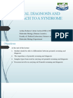 Prenatal Screening and Diagnosis of Syndromes