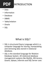 DBMS Queries Overview