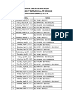 Jadwal Jaburan Romadhon 2023