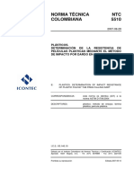 NTC 5510 - Impacto Por Dardo