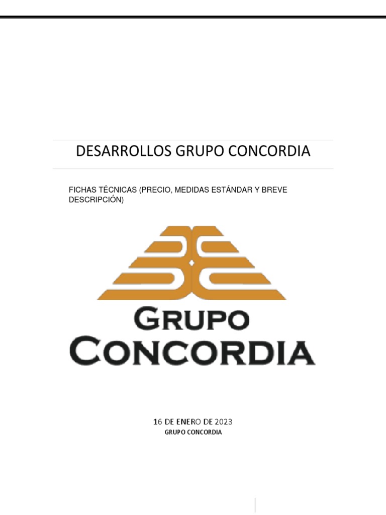 01.desarrollos Grupo Concordia Enero 2023 PDF | PDF | Tarjeta de crédito