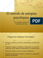 El Método de Autopsia Psicológica