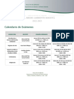 Calendario Examenes Bogotá 22-23