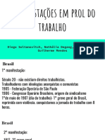 Manifestacões em Prol Do Trabalho