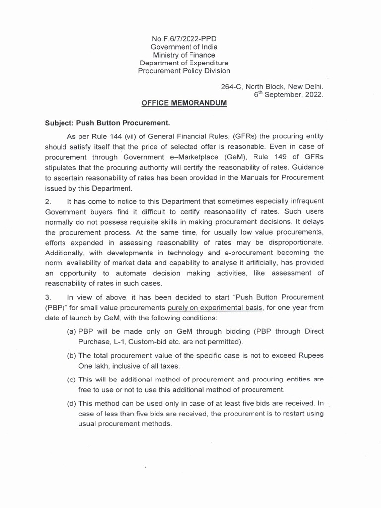 Push Button Procurement PDF