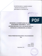 Análisis de accidentalidad vial en Av. Intercomunal Barquisimeto-Duaca