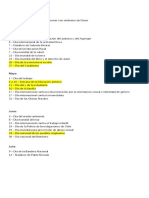 Actividades y Efemerides 2023 Primer Semestre