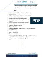 Homologación de Simuladores de Conducción y Equipos Psicosensométricos para Personas Jurídicas Importados